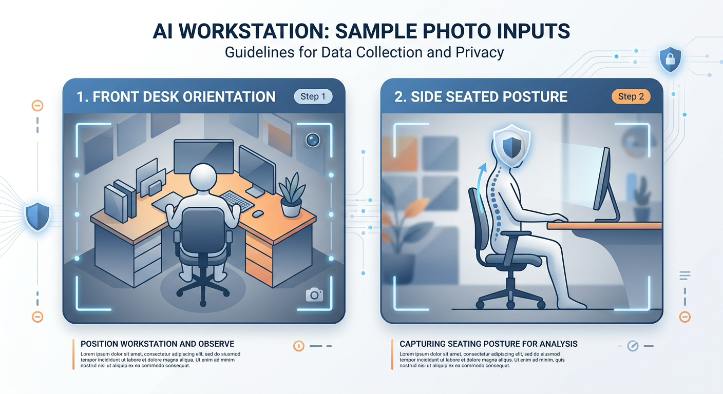 Side sitting photo assessment with alignment guides