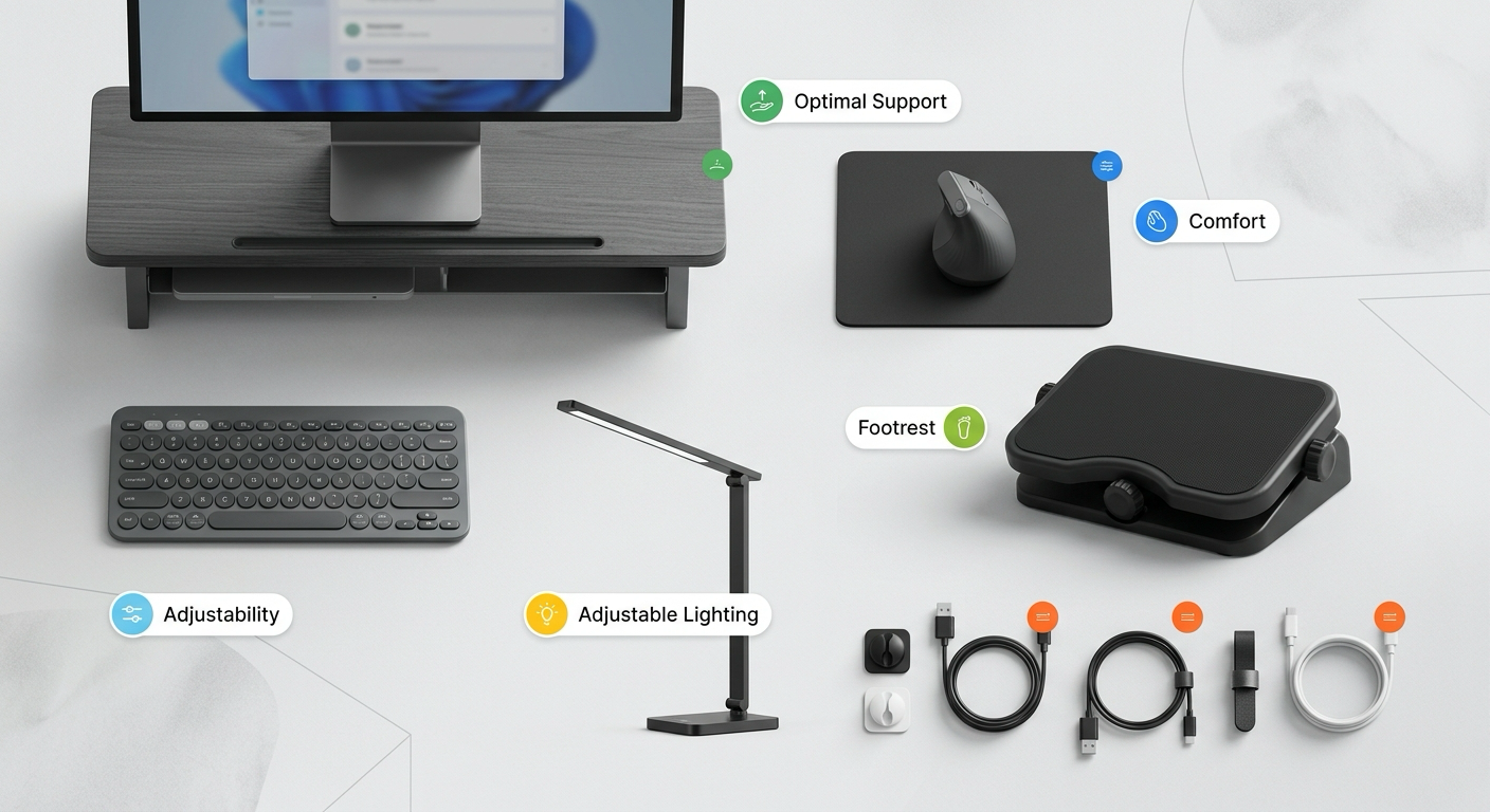 Equipment recommendation board for home office setup